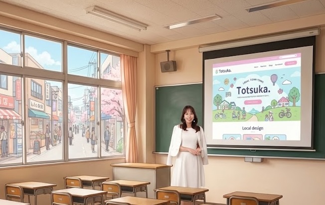 中学校での職業講話